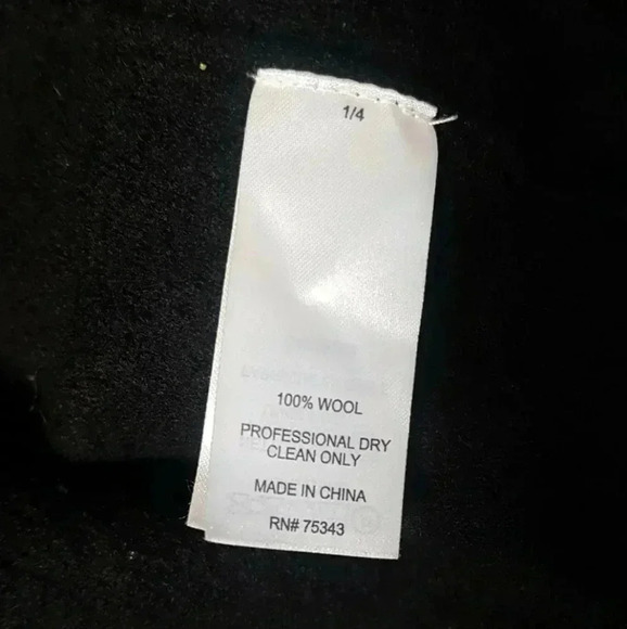 Maison Cinqcent Womens 100% Wool Open Cardigan  Black Rolled Up Sleeve sz L - Picture 5 of 8